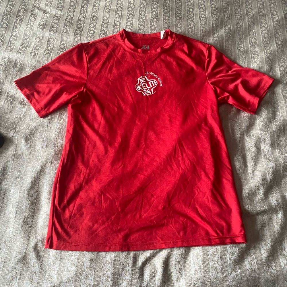 Red training shirt